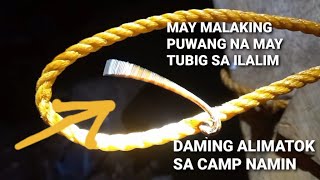 MADAMING ALIMATOK SA CAMP NAMIN KAPAG ULAN MAY MALAKING PUWANG NA MAY TUBIG SA ILALIM [upl. by Acemat347]