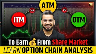 Option Chain Analysis  ITM Vs ATM Vs OTM  Option Trading for Beginners [upl. by Bathelda623]