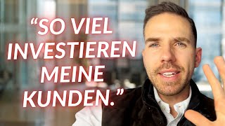 Wie viel Geld investieren meine Kunden Mike Wagner Aktien Coaching [upl. by Marabel207]