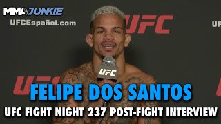 Felipe dos Santos REACTS to Split Decision Win Over Victor Altamirano  UFC Fight Night 237 [upl. by Bodwell]