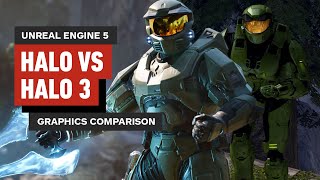 Halo Unreal Engine 5 vs Halo 3 2007 Graphics Comparison [upl. by Yaras347]