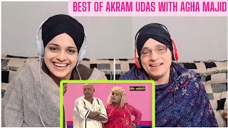 Indian reaction to Best of Akram Udass and Agha Majid with Sohail Ahmed Pakistani Stage Drama Comedy [upl. by Oisor915]