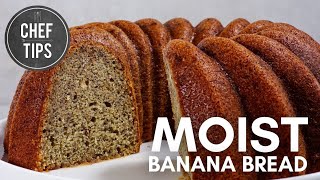 Moist Banana Bread Recipe [upl. by Naples]