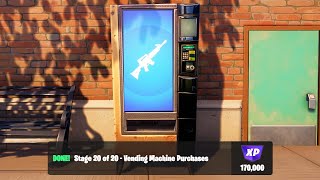 How to Complete Vending Machine Purchases Milestone 170000 XP  Fortnite [upl. by Trust882]