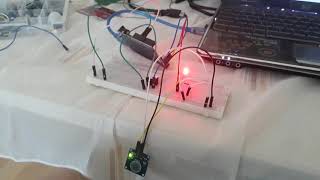 Using touch sensor with arduino  Dokunmatik sensör kullanımı [upl. by Nyrahs]