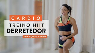 Cardio HIIT para Queimar 🔥 muita GORDURA  Carol Borba [upl. by Ahcilef78]