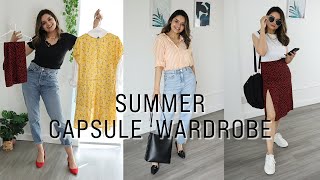 Summer Essentials  Capsule Wardrobe 2022 amp Outfit Ideas [upl. by Niels]