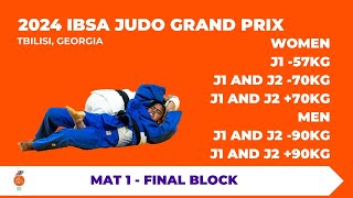 IBSA Judo Grand Prix Tbilisi 2024  Final Block Day 2 Mat 1 [upl. by Iruy184]