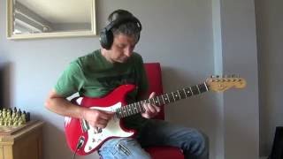 Fender StratocasterCm JazzFusion Jam [upl. by Trinl]