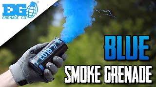 EG18  Blue Smoke Grenade  Big Smoke Bomb  Smoke Effect [upl. by Aizirtap]