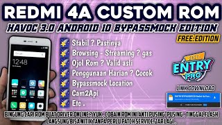 Redmi 4A Custom Rom Havoc 30 Android 10 bypassmock 2023  Daily Use  Ojek Online Rom  GCam Etc [upl. by Krenek]