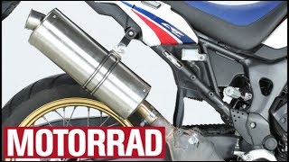 Africa Twin Auspuff Sound Test  Exhaust [upl. by Antoinetta]