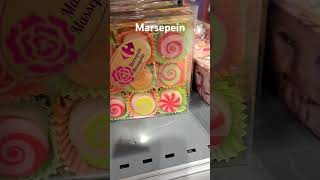 Marzipan sweets marzipan marsepein sweets yummy food sugar supermarket [upl. by Hakilam852]