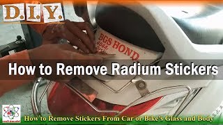 How to Remove Stickers From any Car or Bikes Body [upl. by Yenitsed]