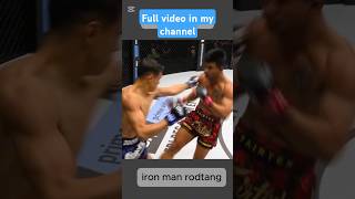 Rodtang vs stubborn king fight iron man music love mma viralvideo viralshorts videos [upl. by Nore276]