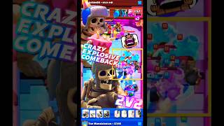 Giant Skeleton Clones vs Valkyrie amp BATTLE RAM Crazy Explosion clashroyale evos supercell [upl. by Fezoj]