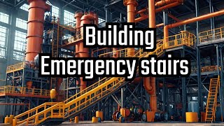 Satisfactory Hub Building Part 3  Emergency exit stairs [upl. by Harned357]