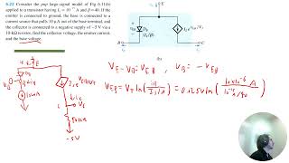 Problem 622 Microelectronic Circuits 8th Edition SedraSmith [upl. by Lewiss]