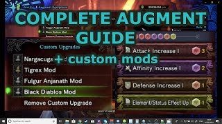 MHW Iceborne  Comprehensive Augment Guide  custom mods and materials required [upl. by Namrej223]