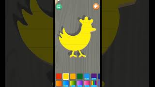 Wood Chicken Designing Game  Wood toys making game  Game play  niazigamingtube shorts [upl. by Niawd]