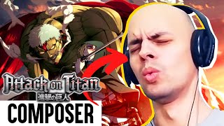 YouSeeBIGGIRLTT is a Mutant Tune  Composer reacts to Attack On Titan OST [upl. by Drhcir71]