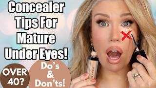 HOW TO CONCEAL DARK CIRCLES amp PREVENT UNDER EYE CREASING ON MATURE SKIN  Dos amp Donts [upl. by Gautier]