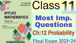 Probability class 11 applied mathematics  Class 11 Probability  Probability [upl. by Aicekan]