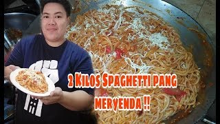 2 KILOS SPAGHETTI pang meryenda  Lutong bahay  Lai and Hasel Vlogs [upl. by Reede674]