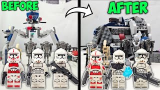 10 Ways to UPGRADE Your Clone Trooper and Droid Battle Pack Set 75372 [upl. by Pantin]