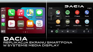 Dacia  Replikacja ekranu smartfona w systemie MEDIA DISPLAY [upl. by Anasus633]