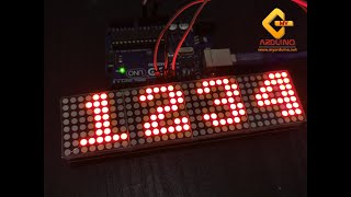 8x24 LED Matrix Calendar Clock 2020 On Proteus 78 and Arduino [upl. by Eisenstark430]