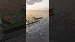 VNZ 144M MEGA Catamaran yacht catamaran design concept megayacht luxury [upl. by Anitram]