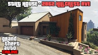 GTA 5 Online PS4  Stilt House 2862 Hillcrest Ave Tour [upl. by Finlay]