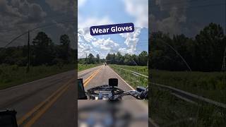 ALWAYS Wear Your Gloves shorts motovlog motorcycles [upl. by Joeann]