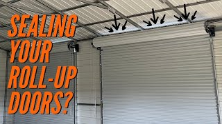 How to Seal the Gaps in your Roll up Door  Texas Metal Garage Doors  WolfSteel Buildings [upl. by Irehc]