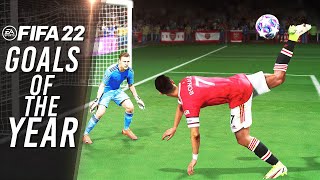 FIFA 22 🔥BEST GOALS OF THE YEAR🔥 [upl. by Jaquelin]