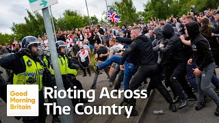 Violent Riots Across the UK Poisonous Lies Are Being Spread on Social Media [upl. by Aiepoissac]