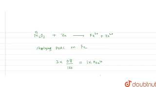 A sample of 10g of solid Fe2O3 of 80 purity is dissolved in a moderately concentrated [upl. by Somerset138]