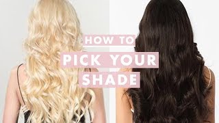 How to Pick Your Perfect Luxy Hair Extensions Shade  Luxy Hair [upl. by Acenahs]