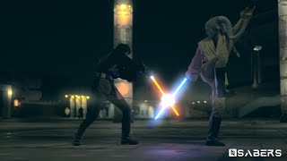 Epic lightsaber fight  Star Wars Lightsaber duel  NSABERS [upl. by Siol]