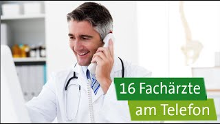 AOKClarimedis 16 Fachärzte am Telefon [upl. by Laden]