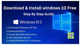 How to download Windows 10 from Microsoft amp Install on a Computer Free amp Easy in Just 5 Steps [upl. by Ydner]