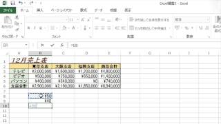 Excel2013入門 第3回 数値の書式設定計算式 [upl. by Wanfried]