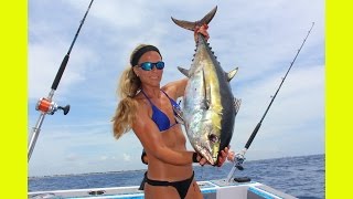 Kitefishing Offshore Florida for Tuna amp Kingfish [upl. by Ayifa615]