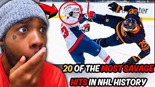 20 of the Most Savage Hits in NHL History [upl. by Ahsin]