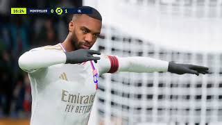 FC 24 Gameplay  Montpellier Hérault  Olympique Lyonnais  Ligue 1 Uber Eats  20232024 [upl. by Godliman]