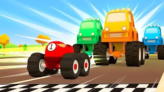 New race for small cars for kids Helper Cars cartoons for kids amp full episodes of cartoons [upl. by Coady]