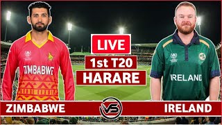 Ireland vs Zimbabwe 1st T20 Live Scores  IRE vs ZIM 1st T20 Live Scores amp Commentary [upl. by Cleodel984]