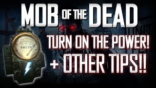 MOB OF THE DEAD ZOMBIES  Turn on the POWER  Other Tips BO2 Uprising DLC [upl. by Hairacaz]