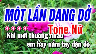 Karaoke Một Lần Dang Dở Nhạc Sống Tone Nữ  Mai Lan [upl. by Eamanna]